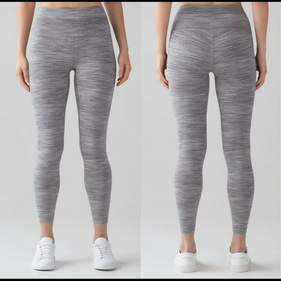 Lululemon High Times 7/8 Pant Space Dye Seal Gray - Picture 2 of 11